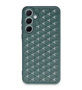 Samsung Galaxy A25 5g Kılıf Petek Silikon Kapak - Koyu Yeşil