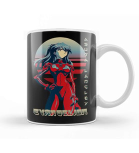 Asuka Langley Sohryu Evangelion 03 Kupa Bardak Porselen