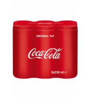 Coca Cola 250 ml Kutu 6 lı Paket