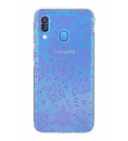 Samsung Galaxy A40  Kamera korumalı Tıpalı  Kapak Nostalji Desen Tasarımlı  Şeffaf Kılıf