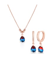 AZURİS 925 AYAR GÜMÜŞ TURMALİN SET