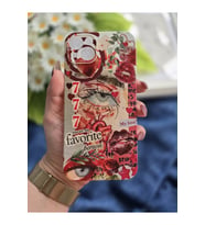 Iphone 15 PLUS Uyumlu Red Aesthetic Tasarımlı Şeffaf Telefon Kılıfı