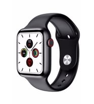 Pazariz Watch 6 2023 Akıllı Saat Nabız Ölçer Çok Fonksiyonlu Siyah