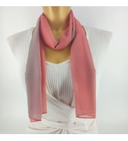 PAREDORA Soft Pembe Gri Uzun Fular
