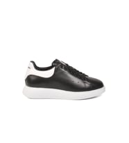 Pierre Cardin Siyah Beyaz Bağcıklı Unisex Sneaker PC-32722 G (Siyah - Beyaz)