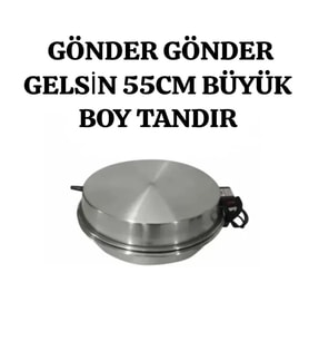 GÖNDER GÖNDER GELSİN 55CM BÜYÜK BOY TANDIR (Kurşun Gri)