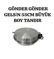 GÖNDER GÖNDER GELSİN 55CM BÜYÜK BOY TANDIR (Kurşun Gri)