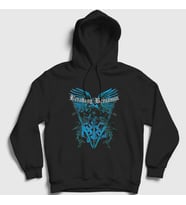 Presmono Unisex Siyah Eagle Breaking Benjamin Kapüşonlu Sweatshirt 378900tt