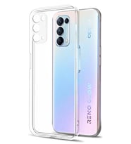 Kvy Oppo Reno 5 Kamera Korumalı Süper Silikon Kılıf