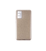 Samsung Galaxy S20 FE Uyumlu Kılıf Zore Shining Silikon (Gold)
