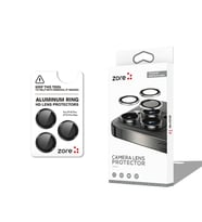 iPhone 16 Pro Max CL-12 Premium Safir Parmak İzi Bırakmayan Anti-Reflective Kamera Lens Koruyucu (Siyah)