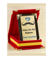 Yılın En İyi Babası Plaketi - Babalar Günü Plaketi ( Mini Plaket )