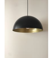 MYLİGHTS  RETRO METAL SARKIT SİYAH  İÇİ SARI  40 CM