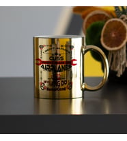 Airplanes Gold Kupa Bardak