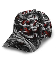 Valkyrie Kuru Kafa Şapka Street Style Unisex Ayarlanabilir Baseball Cap Beyzbol Şapkası Kurukafa (Siyah)