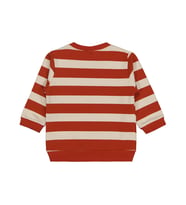 Civil Baby Kalın Çizgi Empirme 6-18 Ay Sweatshirt - Turuncu (Kiremit)