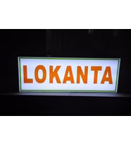 Lokanta Yazılı Tabela 3D Led Neon Etkili Işıklı Tabela 30X45 CM Tek Taraflı
