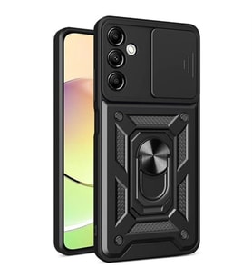 Coverzone Galaxy A14 ?le Uyumlu PhoenixShield Kamera Korumal? Kapak Tam Koruma Manyetik Vega Kapak Siyah