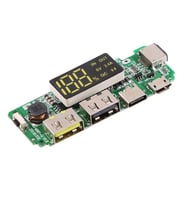 Powerbank Devresi Ekranlı 5V 2.4A Dual Usb Çıkış Type C Micro Usb Giriş Lityum Lion 18650 Pil Şarj
