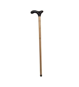 Siyah Ahşap Asa Desenli 90cm Baston, şık ve dayanıklı tasarım
