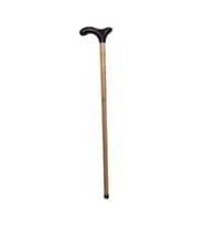 Siyah Ahşap Asa Desenli 90cm Baston, şık ve dayanıklı tasarım