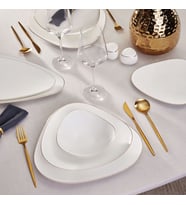 Karaca Red Carpet Collection Fine Pearl Tristan 62 Parça 12 Kişilik Yemek Takımı Gold