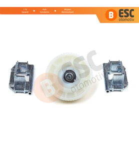Peugeot 206 206+ 207 4/5 Kapı İçin Sunroof  Halat Metal Klips Sağ Sol Braketi Motor Tamir Dişlisi
