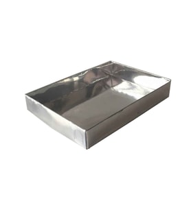 Asetat Kapaklı Karton Yasin Ve Tespih Kutusu 10.5X14.5X2(25 Adet)  Gümüş