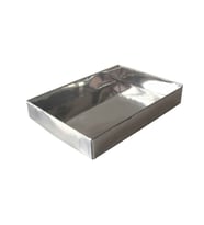Asetat Kapaklı Karton Yasin Ve Tespih Kutusu 10.5X14.5X2(25 Adet)  Gümüş
