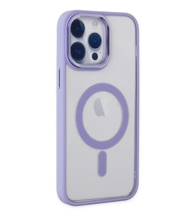 Newface Apple iPhone 14 Pro Kılıf Room Magneticsafe Silikon - Lila
