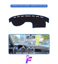 HYUNDAİ ACCENT ADMİRE/MİLENİUM (2000-2006) Torpido Örtüsü Güneşten, Isıdan, Çatlamadan Korur F95