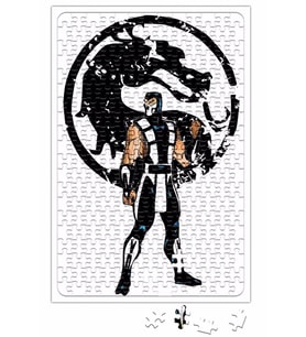 Mortal Kombat Ninja Masculino Puzzle 240 Parça Yapboz