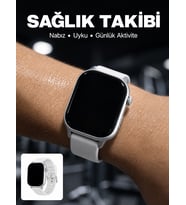 3 Kordonlu Akıllı Saat Bluetooth Arama ve Akıllı Bildirim Destekli