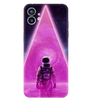 Nothing Phone 2 Kılıf Desenli Silikon Platinium Series Astro Purple2 1907