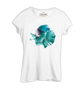 Dance in the Ocean - Balık Beyaz Kadın Tshirt