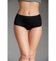 Eros Kadın Lazer Kesim Silikonlu Bato Slip Siyah
