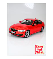 Bmw 335i 1:24 Metal Model Araba - Kırmızı