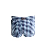 Mode XL Büyük Beden Erkek Boxer Desenli Poplin 6348 Açık Lacivert