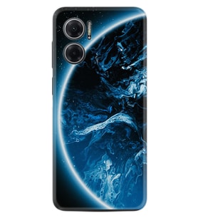 Xiaomi Redmi Note 11E Kılıf Silikon Desen Özel Seri Blue Planet 1610