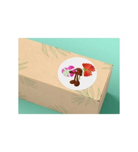 Cute Sticker Sevimli Etiket Yuvarlak Mat Çıkartma 4 Cm (40 ADET)