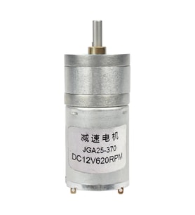 12V 620Rpm JGA25-370 Redüktörlü DC Motor Metal Dişli Yüksek Tork Kuvvet 25mm