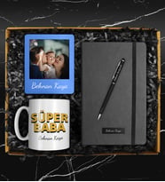 Babalar Gününe Özel Tasarlanmış Kupa & Kişiye Özel Defter & Kişiye Özel Kalem & Kişiye Özel Fotoğraf Çerçevesi
