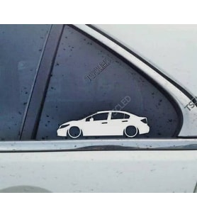 Civic FB sedan 9th Kelebek Cam Oto Sticker 17 CM 2 Adet