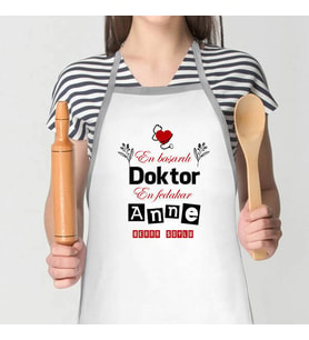 Kişiye Özel Doktor Annelere Özel Mutfak Önlüğü