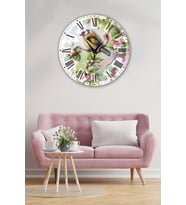 Bilge Retro Tasarımlı Duvar Saati 35 X 35 Cm (Baskılı)