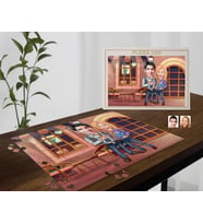 BK Gift Kişiye Özel Sevgililer Karikatürlü 1000 Parça Profesyonel Puzzle-18