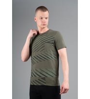 Maraton Regular Erkek Bisiklet Yaka Açık Haki- T-shirt