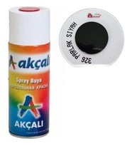 AKCALI SPREY BOYA PARLAK SİYAH DÜZ RENK 326 