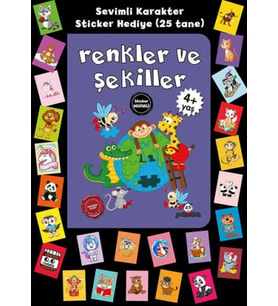 Stickerlı 4+ Yaş Renkler ve Şekiller
