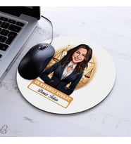 Kişiye Özel Hediye Karikatürlü En Başarılı Kadın Avukat Mousepad